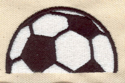 Embroidery Design: Soccer ball b<br> 2.77w X 1.61h