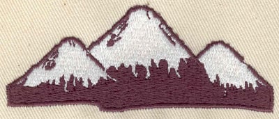 Embroidery Design: Mountain range<br> 3.26w X 1.31h