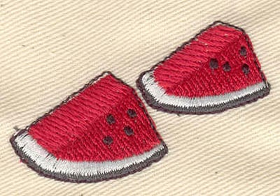 Embroidery Design: Watermelon<br> 2.01w X 1.33h