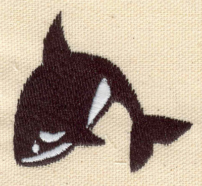 Embroidery Design: Whale E<br> 1.96w X 2.13h