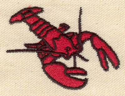 Embroidery Design: Lobster K<br> 2.53w X 1.87h