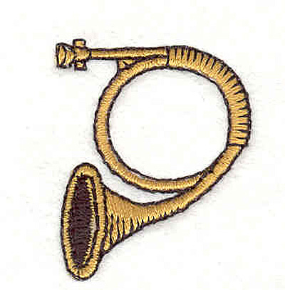 Embroidery Design: French Horn <br>1.48" X 1.20"