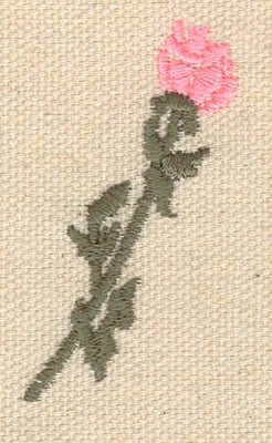 Embroidery Design: Rose J<br> 1.07w X 1.95h