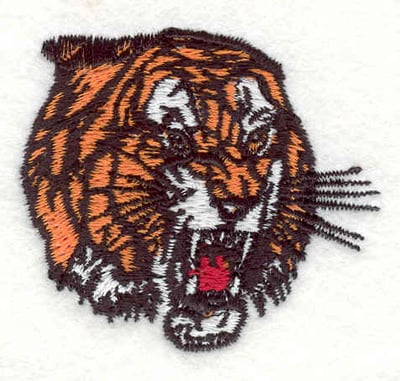 Embroidery Design: Tiger head H <br>2.16"w X 1.86"h