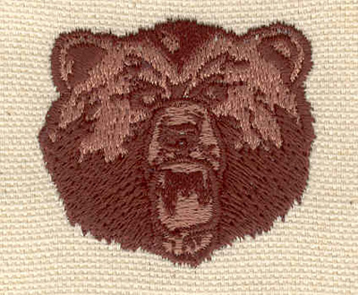 Embroidery Design: Bear head C<br> 1.63w X 1.51h