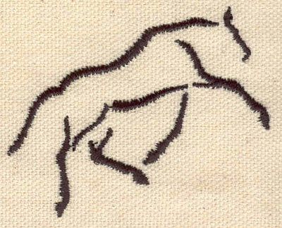 Embroidery Design: Horse outline<br> 2.51w X 1.93h