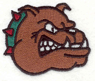 Embroidery Design: Bulldog Q<BR>2.16" x 2.57"