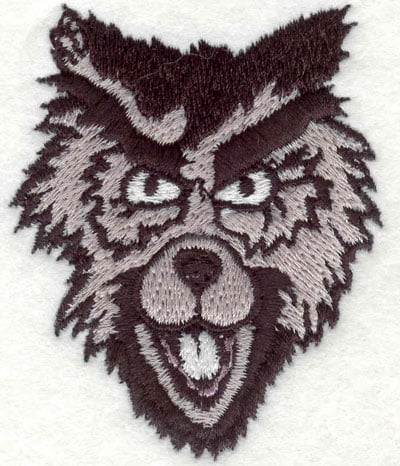 Embroidery Design: Wolf head I <br>2.16"w X 2.69"h