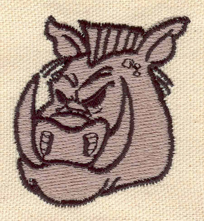 Embroidery Design: Warthog<br> 1.91w X 2.16h