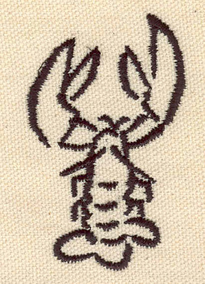 Embroidery Design: Lobster M<br> 1.61w X 2.59h