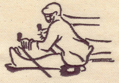 Embroidery Design: Sledding<br> 3.46w X 2.36h