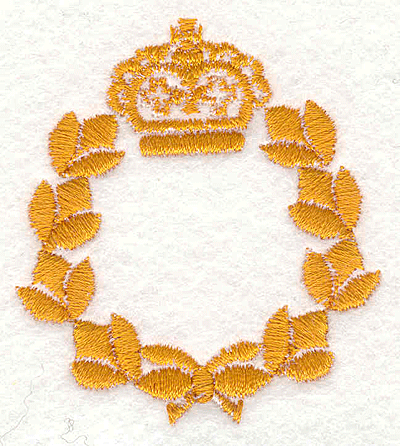 Embroidery Design: Wreath 9<br> 2.21" X 1.97"
