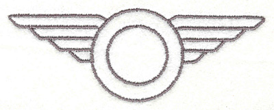Embroidery Design: Wings<br>1.72"x4.72"