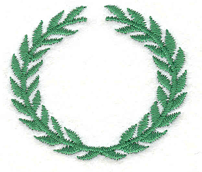 Embroidery Design: Wreath 10<br> 1.59" X 1.81"
