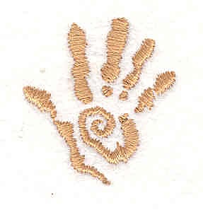 Embroidery Design: Hand<br> 1.17w X 1.06h