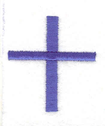 Embroidery Design: Cross F <br>1.46"w X 1.56"h