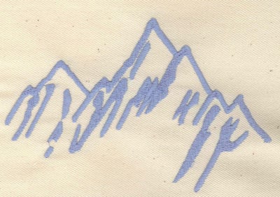 Embroidery Design: Mountains<br> 5.44w X 3.50h | Embroidery Legacy Embroidery Design: Mountains<br> 5.44w X 3.50h