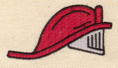 Embroidery Design: Firefighter helmet<br> 2.92w X 1.52h