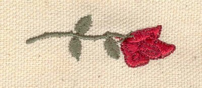 Embroidery Design: Rose K<br> 1.81w X 0.63h