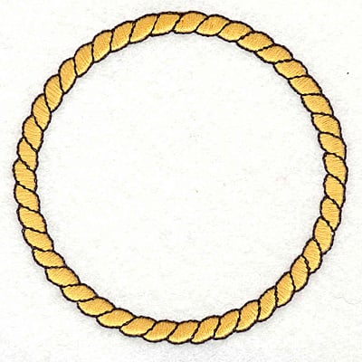 Embroidery Design: Rope<br>3.39"x3.37"