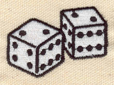 Embroidery Design: Dice<br> 1.94w X 1.41h