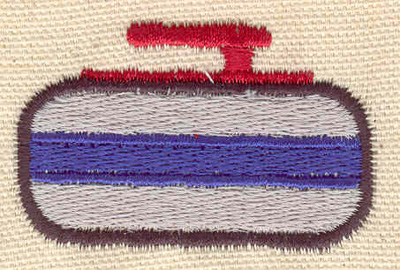Embroidery Design: Curling stone <br> 2.06w X 1.30h