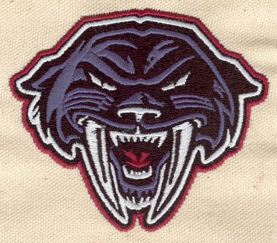 Embroidery Design: Panther head<br> 3.54w X 3.04h