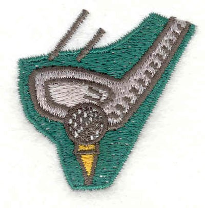 Embroidery Design: Golf tee off <br>1.89"w X 1.90"h