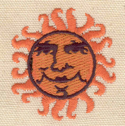 Embroidery Design: Sun A<br> 2.01w X 2.15h