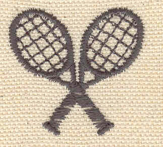 Embroidery Design: Tennis Raquets<br> 1.34w X 1.28h