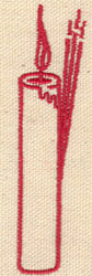 Embroidery Design: Candle<br> 0.84w X 3.32h