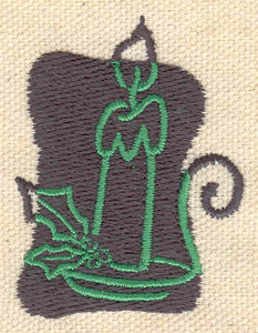 Embroidery Design: Candle<br> 1.57w X 2.04h