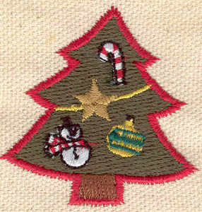 Embroidery Design: Christmas tree<br> 1.78w X 1.78h