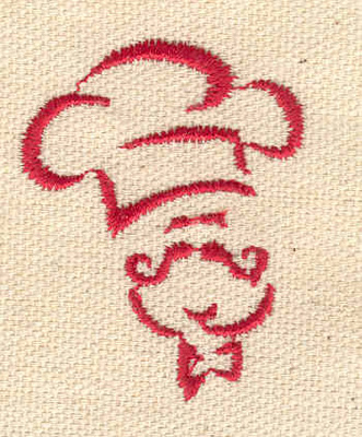 Embroidery Design: Chef<br> 1.39w X 1.76h