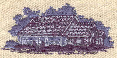Embroidery Design: House<br> 2.42w X 1.14h