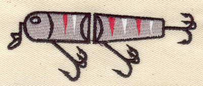 Embroidery Design: Fishing Lure<br> 3.52w X 1.31h