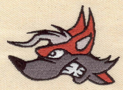 Embroidery Design: Fox head<br> 2.87w X 2.04h