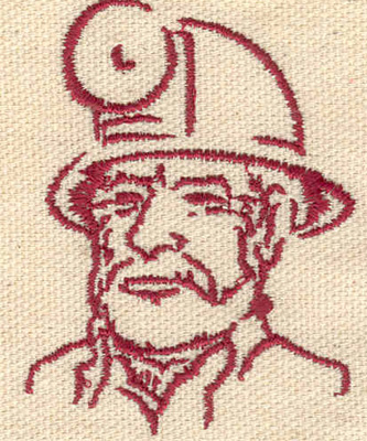 Embroidery Design: Miner<br> 1.87w X 2.48h