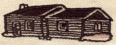 Embroidery Design: Cabin<br> 2.56w X 0.84h