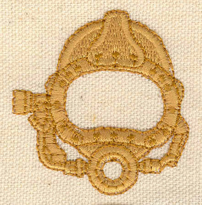 Embroidery Design: Diving helmet<br> 1.96w X 2.03h