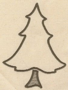 Embroidery Design: Christmas tree<br> 3.94w X 5.28h
