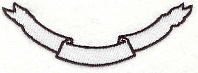 Embroidery Design: Banner 6<br>1.44" x 4.08"
