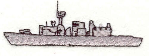 Embroidery Design: Battleship 2<br> 0.91w X 2.80h