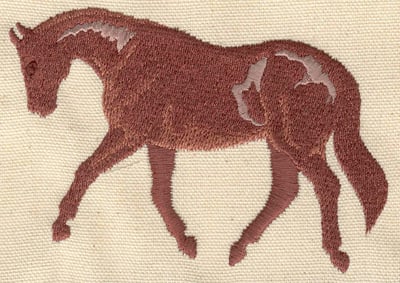 Embroidery Design: Horse H<br> 4.47w X 2.77h