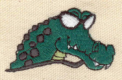 Embroidery Design: Crocodile <br> 2.15w X 1.25h
