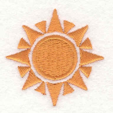 Embroidery Design: Sun<br>1.65w X 1.65h