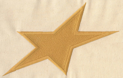 Embroidery Design: Star large<br> 8.84w X 5.55h