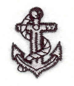 Embroidery Design: Anchor<br>1.15w X 0.82h