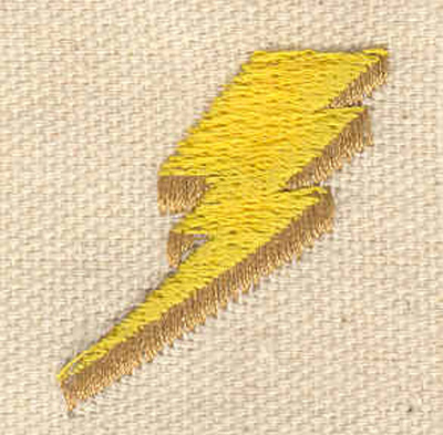 Embroidery Design: Lightning bolt<br> 1.07w X 1.26h