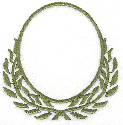 Embroidery Design: Wreath 11<br> 2.96" X 2.91"